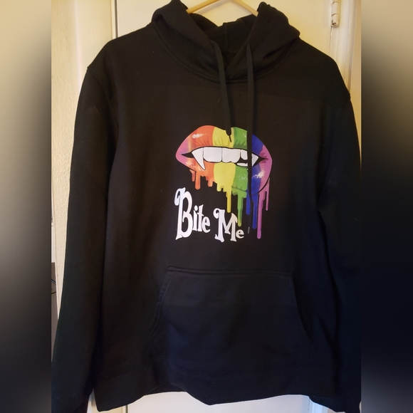 Tops - Bite Me Hoodie Size L